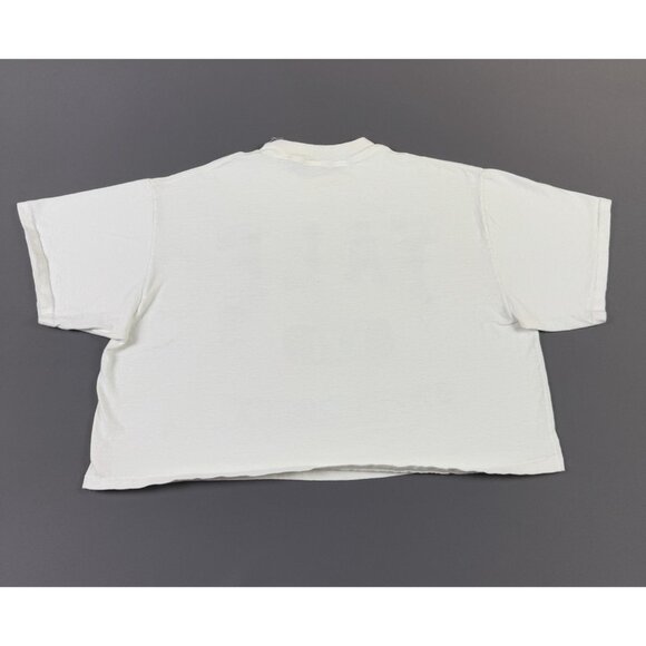 Vintage 90s YALE University XXL Womens Crop Top Shirt XL Fit NCAA Female - Picture 2 of 9